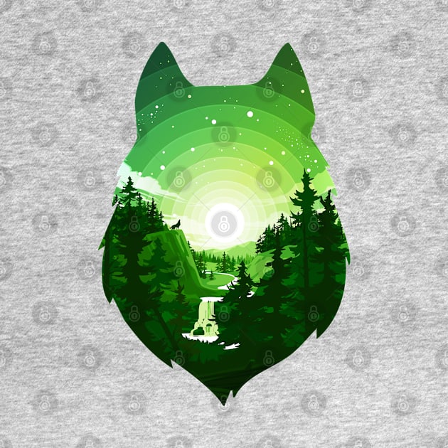 Wolf Forest by Prok_Art